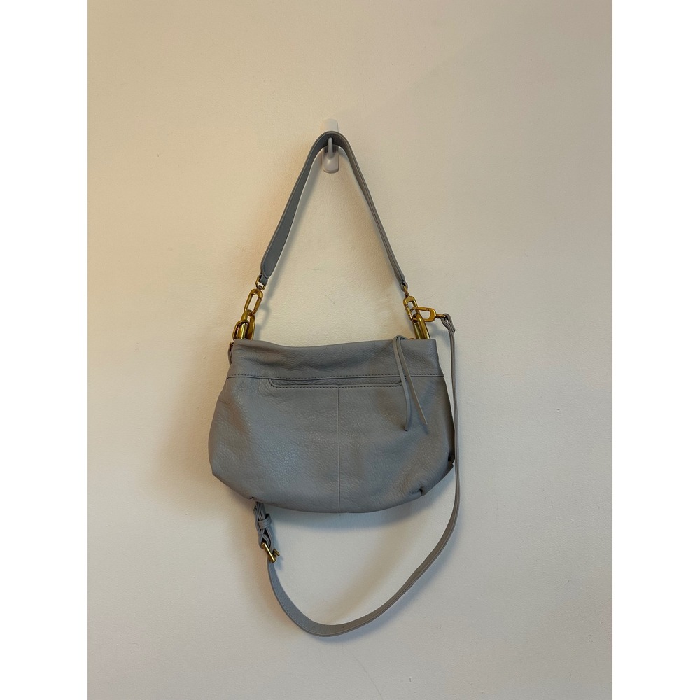 Hobo Advance Shoulder Bag in Indigo Cloud Pebbled Leather - Picture 4 of 10